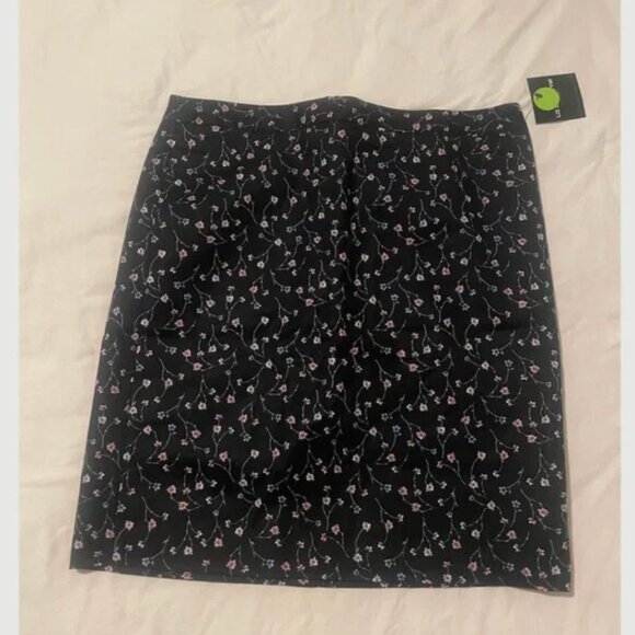 ⭐️ Work Business Casual Classy Classic Floral Flower Midi Pencil Straight Skirt - Picture 5 of 5